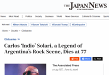 La muerte del Indio Solari fue cubierta por tres grandes medios asiáticos con alcance global